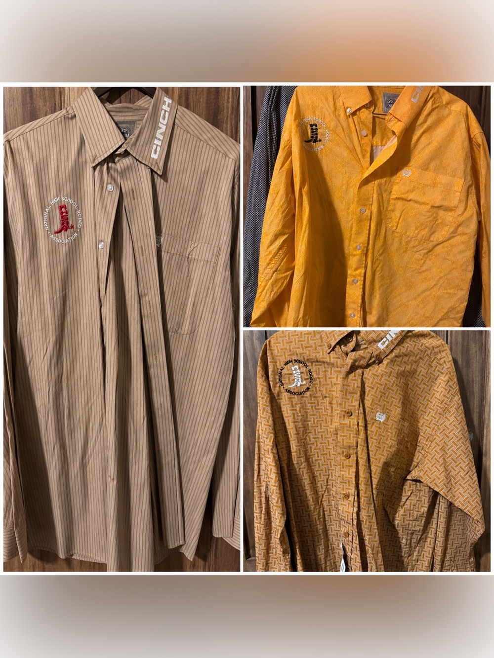 National High School Rodeo Association Shirt Cinch Shirt Lot